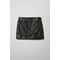 Sitar Leather Skirt Black