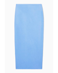 Column Maxi Skirt Light Blue