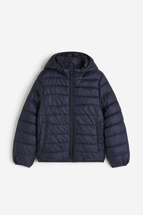 H&M Water-repellent Insulated Jacket Navy Blue