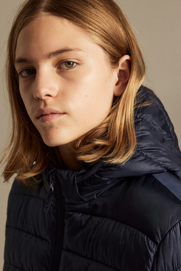 H&M Water-repellent Insulated Jacket Navy Blue