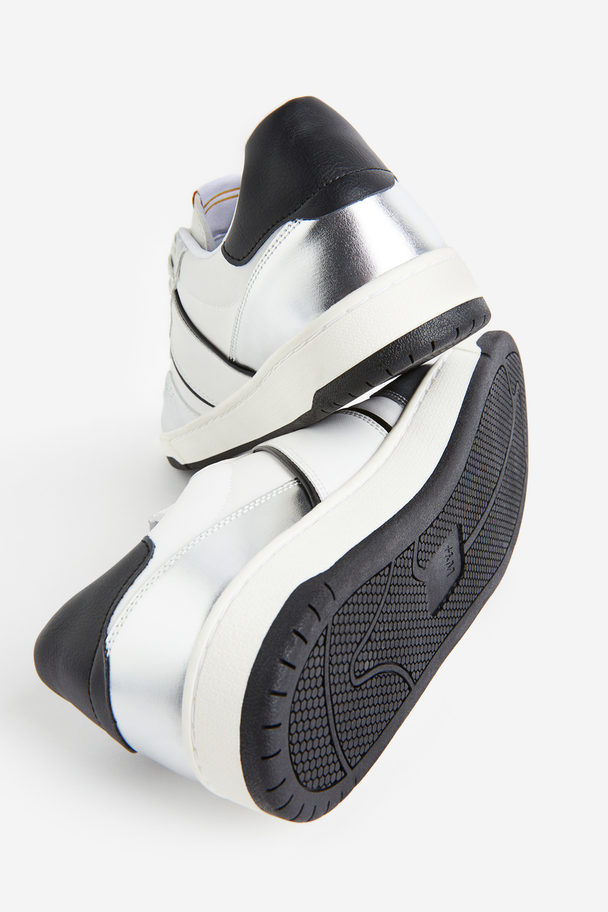 H&M Sneakers Hvid/sølv
