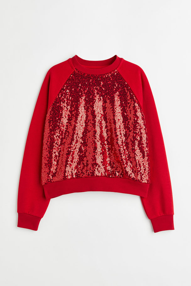 H&M Sweatshirt Red