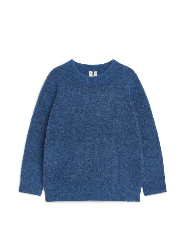 ARKET Pullover aus Alpaka-Mix Blau