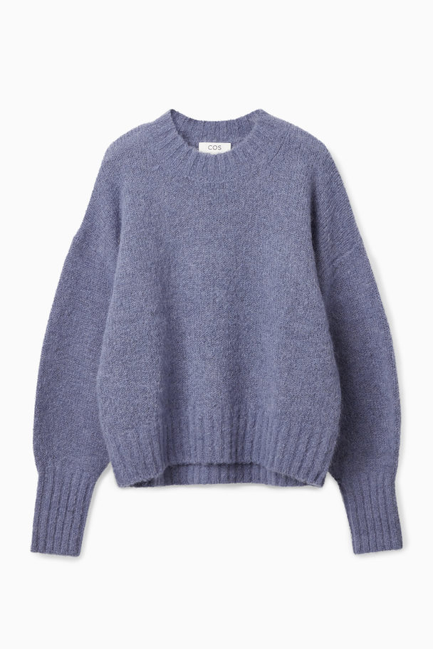 COS Loose-fit Cropped Jumper Blue