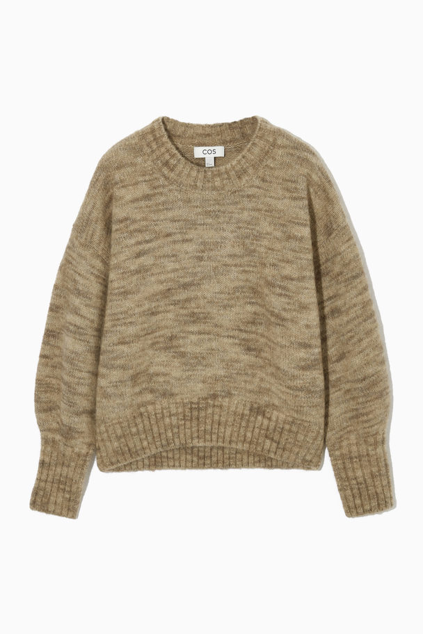 COS Loose-fit Cropped Jumper Beige / Undyed