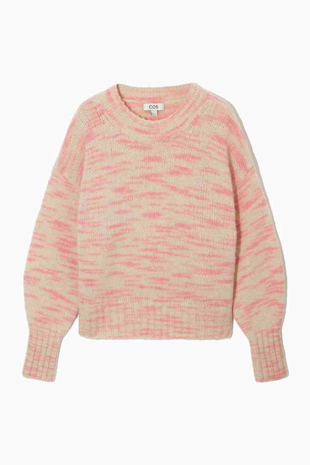 COS Loose-fit Cropped Jumper Pink