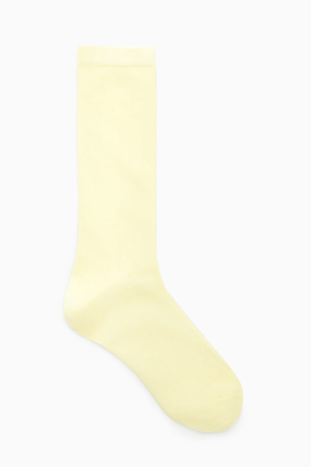 COS Wool Socks Light Yellow