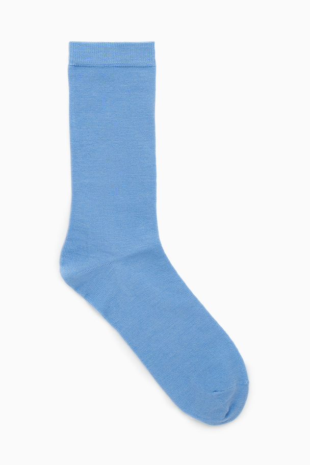 COS Wool Socks Light Blue