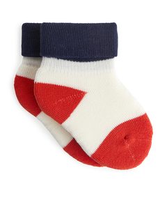 Terry Socks Off White/red/navy