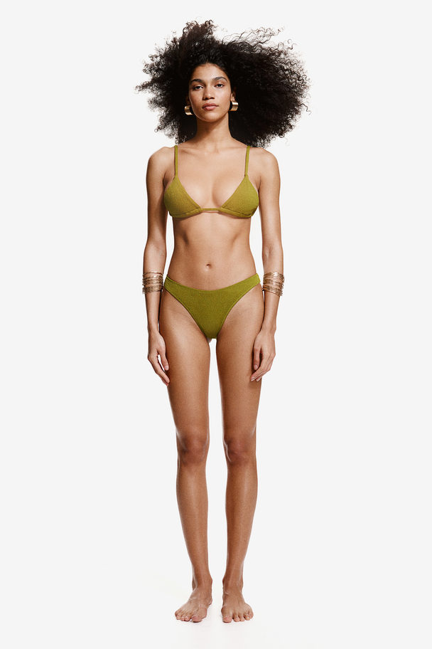 H&M Bikinitruse Brazilian Olivengrønn