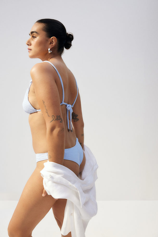 H&M Bikinihose Brazilian Hellblau