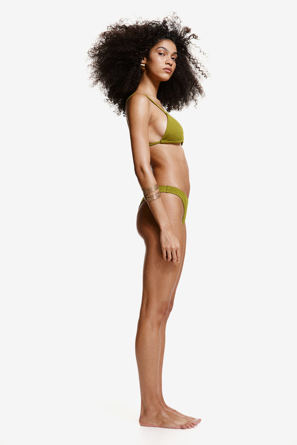 H&M Bikinihose Brazilian Olivgrün