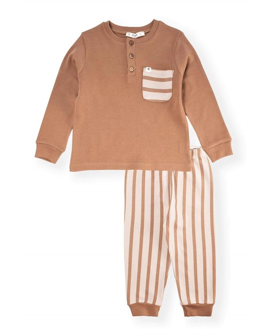 KupKup Striped Pyjama Set