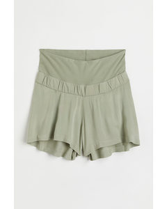 Mama Pull-on Shorts Light Khaki Green