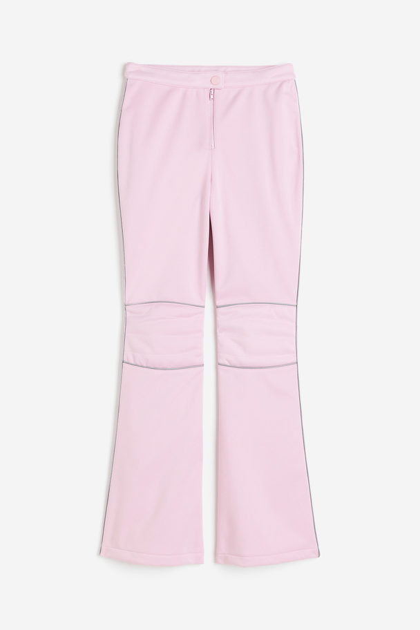 H&M Water-repellent Flared Trousers Light Pink