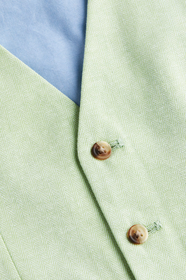 H&M Kostymväst Ljusgrön