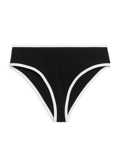 High Waist Bikini Bottom Black/white