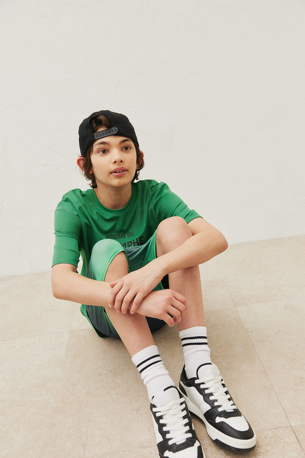 H&M 2-pack Drymove™ Sports Tops Green/triomphe