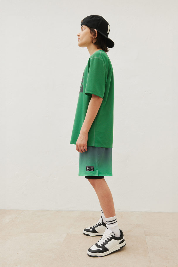 H&M 2-pack Drymove™ Sports Tops Green/triomphe