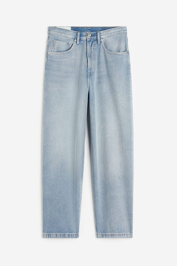 H&M Baggy Jeans Licht Denimblauw