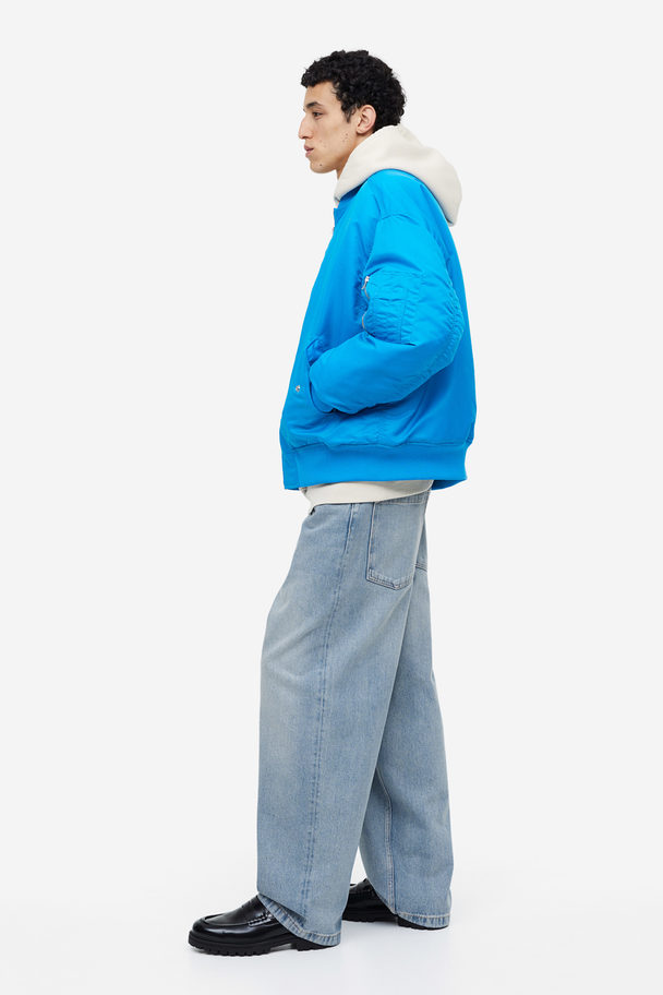 H&M Baggy Jeans Licht Denimblauw