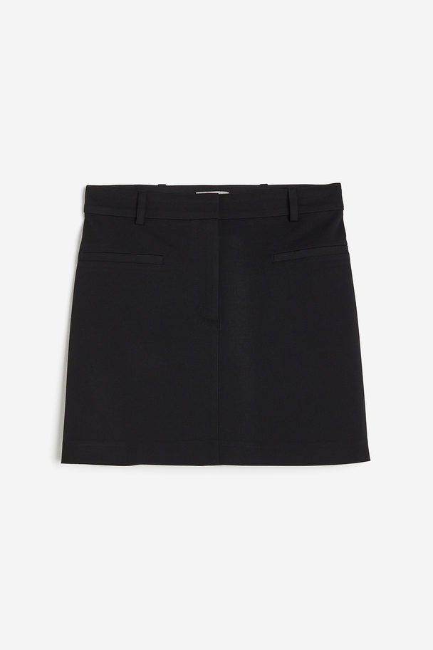 H&M Twill Skirt Black