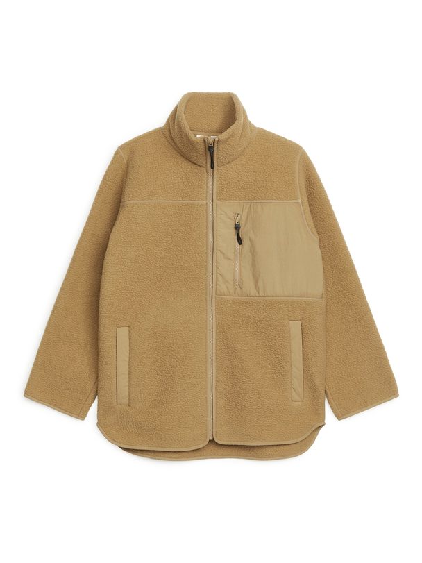 ARKET Soft Fleece Jacket Beige