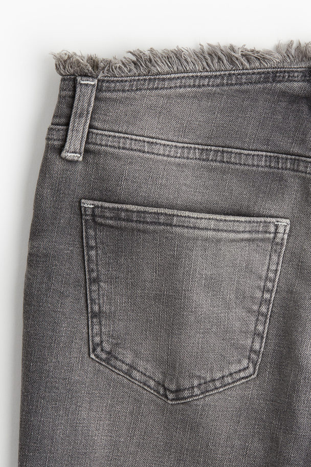 H&M Flared Low Jeans Mörkgrå