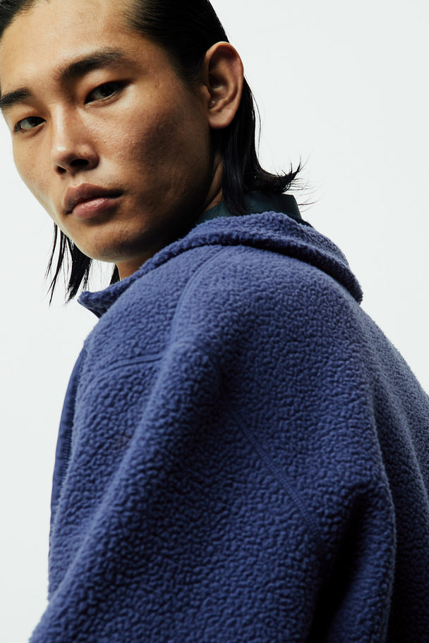 H&M THERMOLITE® Shirt aus Teddyfleece Regular Fit Blau