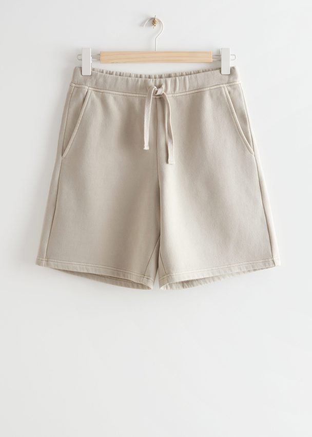 & Other Stories Relaxed Drawstring Shorts Mole