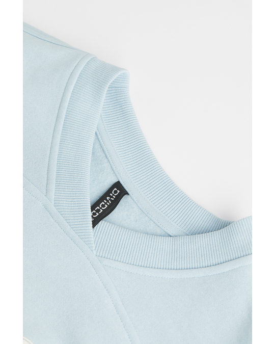 H&M Sweatshirt Light Blue/valencia