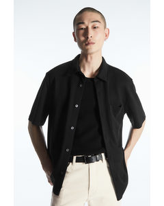 Short-sleeved Jersey Shirt Black