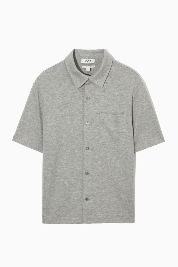 COS Short-sleeved Jersey Shirt Grey