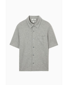 Short-sleeved Jersey Shirt Grey