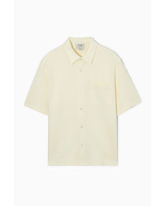 Short-sleeved Jersey Shirt Off-white