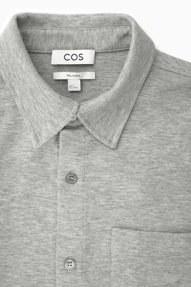 COS Short-sleeved Jersey Shirt Grey