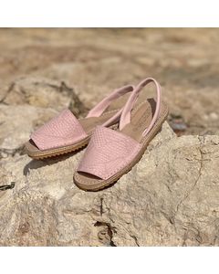 Eriu Menorcan Sandal In Pink Leather