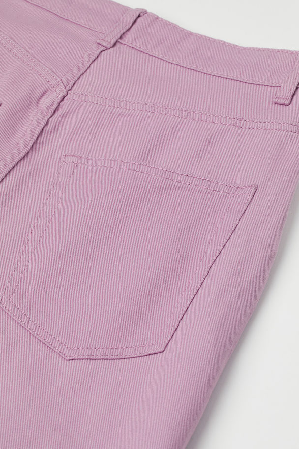 H&M 90s Baggy High Waist Jeans Light Purple
