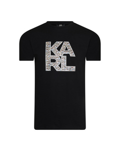 Karl Lagerfeld Library Logo Shirt Sort