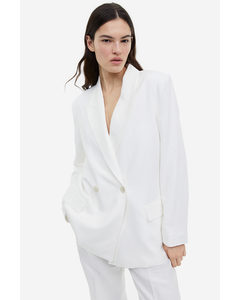 Double-breasted Blazer White