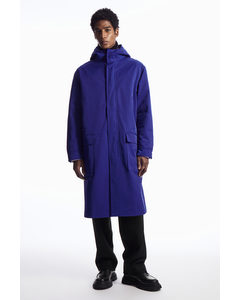 Hooded Padded Parka Bright Blue