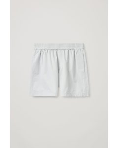 Regular-fit Drawstring Shorts Dusty Light Grey