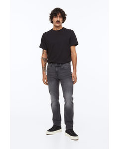 Straight Regular Jeans Dunkelgrau