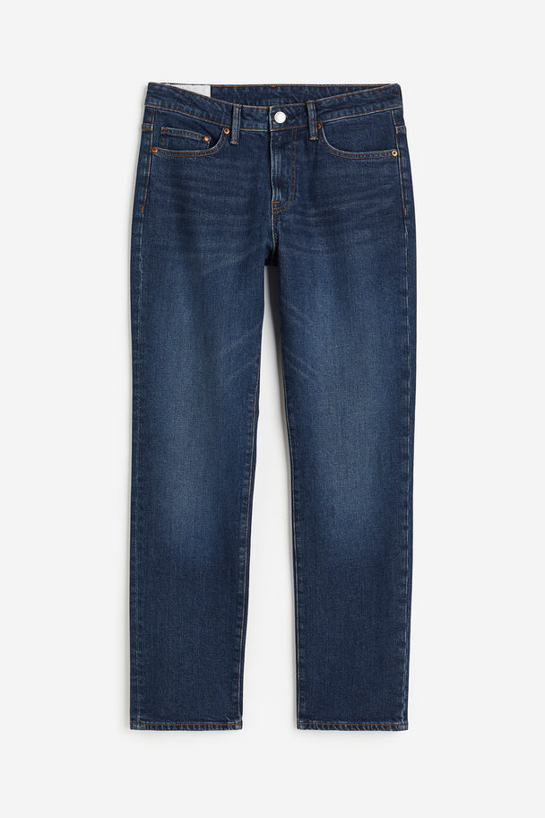 H&M Regular Jeans Dunkles Denimblau