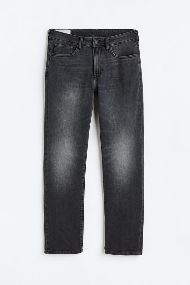 H&M Regular Jeans Dunkelgrau