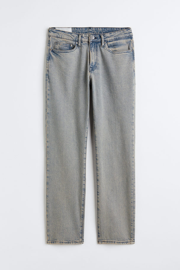 H&M Regular Jeans Blassblau
