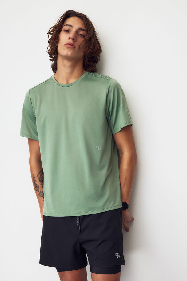 H&M DryMove™ Lauf-T-Shirt Grün