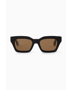 D-frame Sunglasses Black
