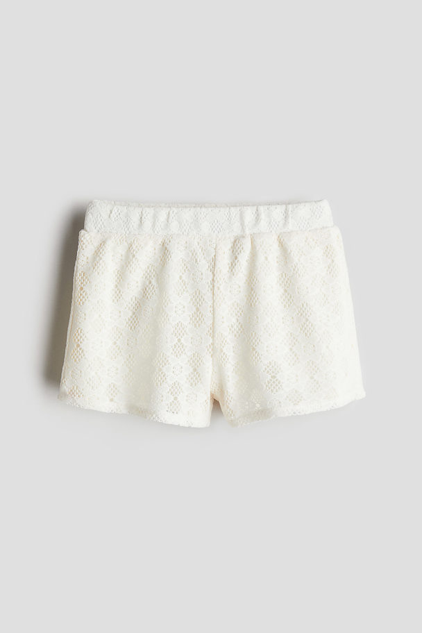 H&M Schlupfshorts Naturweiß