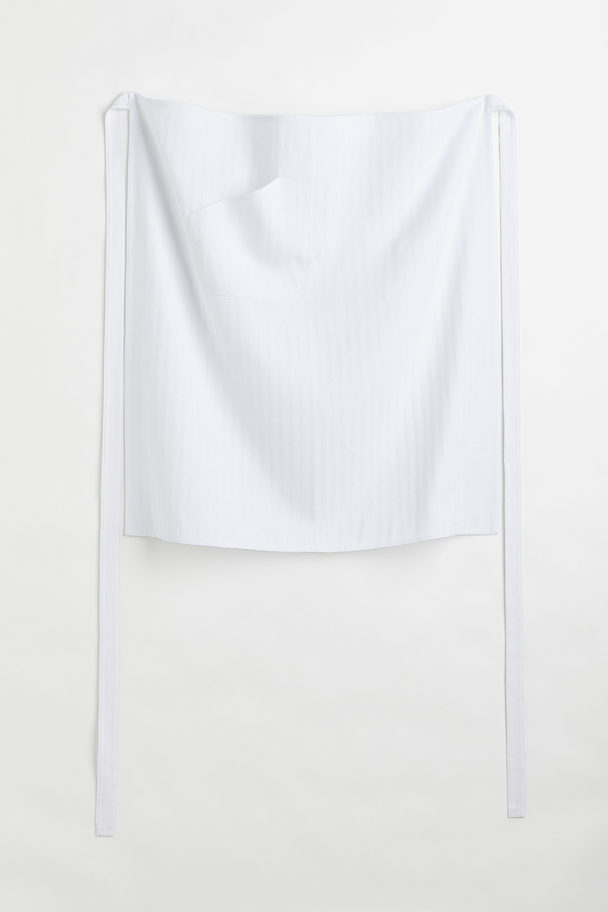 H&M HOME Linen-blend Apron White